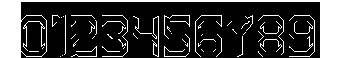 HYPER SYSTEM-Hollow-Inverse Font OTHER CHARS