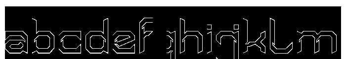 HYPER SYSTEM-Hollow-Inverse FONT