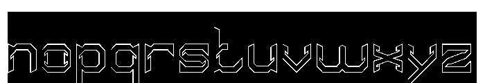 HYPER SYSTEM-Hollow-Inverse Font LOWERCASE