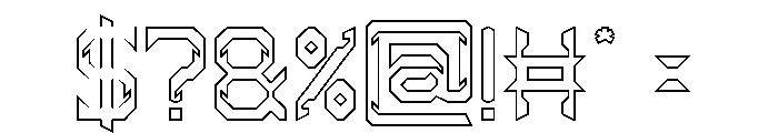 HYPER SYSTEM-Hollow Font OTHER CHARS