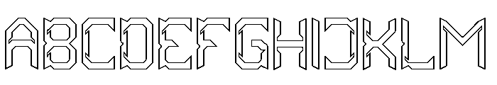 HYPER SYSTEM-Hollow Font UPPERCASE