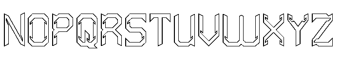 HYPER SYSTEM-Hollow Font UPPERCASE