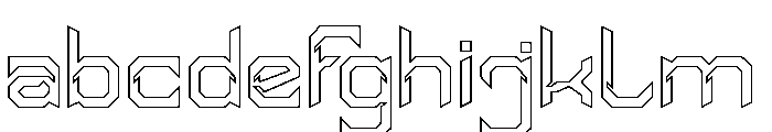 HYPER SYSTEM-Hollow FONT