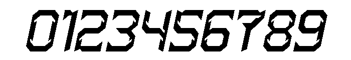 HYPER SYSTEM Italic Font OTHER CHARS