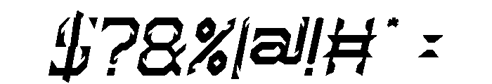 HYPER SYSTEM Italic Font OTHER CHARS