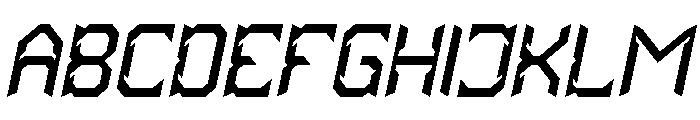 HYPER SYSTEM Italic Font UPPERCASE