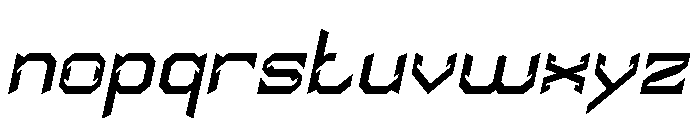 HYPER SYSTEM Italic Font LOWERCASE