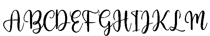 Hybella Font UPPERCASE