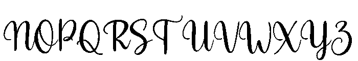 Hybella Font UPPERCASE