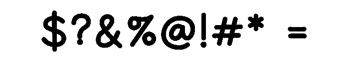 Hybrid Flow Font OTHER CHARS