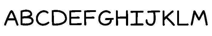 Hybrid Flow Font UPPERCASE