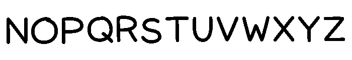 Hybrid Flow Font UPPERCASE