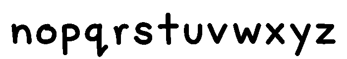 Hybrid Flow Font LOWERCASE