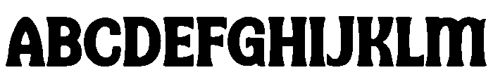 Hybrid Of Blacklette Font UPPERCASE