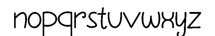 Hybrid love Font LOWERCASE