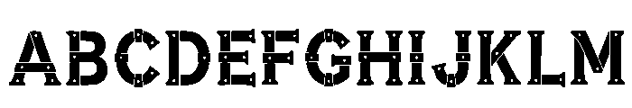 Hyder Regular Font UPPERCASE