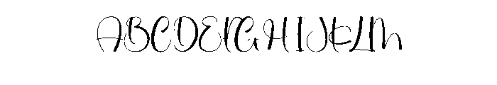 Hydrangeas Font UPPERCASE