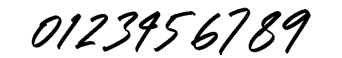 Hydrate Through Italic Font OTHER CHARS