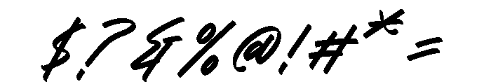 Hydrate Through Italic Font OTHER CHARS