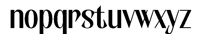 Hydro Regular Font LOWERCASE