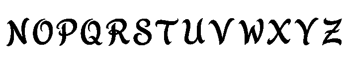 Hyman Regular Font UPPERCASE