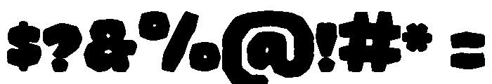 Hype Rock Regular Font OTHER CHARS