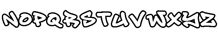 Hyper Sector Outline Font UPPERCASE