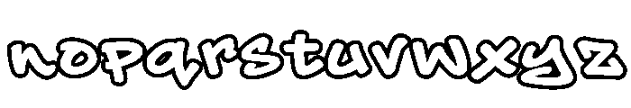 Hyper Sector Outline Font LOWERCASE