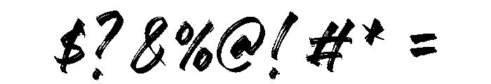 Hyper Track Font OTHER CHARS