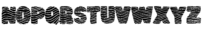 Hypnotic Wavy By Squeeb Regular Font UPPERCASE