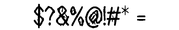hybrid_print_ Font OTHER CHARS