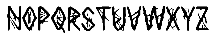 hybrid_print_ Font UPPERCASE
