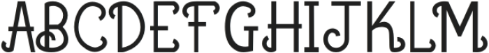 HYGGE Regular otf (400) Font UPPERCASE