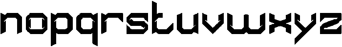 HYPER SYSTEM Bold otf (700) Font LOWERCASE