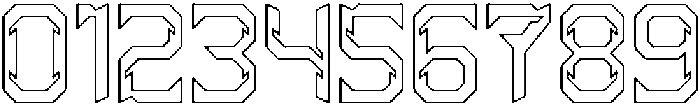 HYPER SYSTEM-Hollow otf (400) Font OTHER CHARS