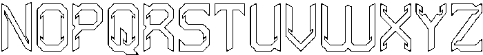 HYPER SYSTEM-Hollow otf (400) Font UPPERCASE