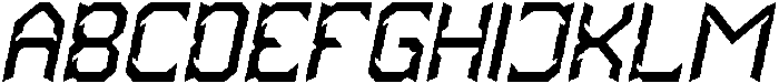 HYPER SYSTEM Italic otf (400) Font UPPERCASE