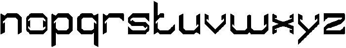 HYPER SYSTEM otf (400) Font LOWERCASE