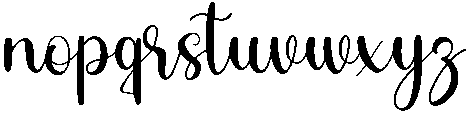 Hybella otf (400) Font LOWERCASE