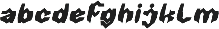 Hybrid Robot Bold Italic otf (700) Font LOWERCASE