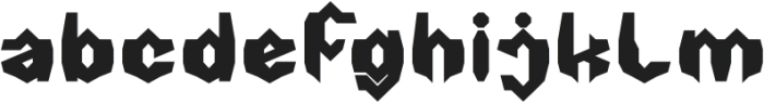 Hybrid Robot Bold otf (700) Font LOWERCASE