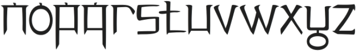 Hyogajo Regular otf (400) Font LOWERCASE