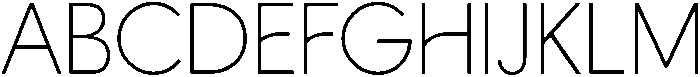 Hyperion Thin otf (100) Font UPPERCASE