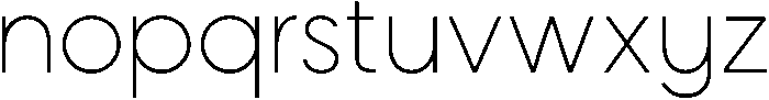 Hyperion Thin otf (100) Font LOWERCASE