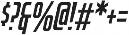 Hyperspace Race CompressedBold Italic otf (700) Font OTHER CHARS