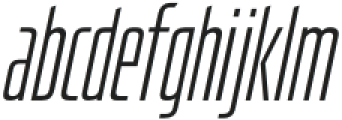 Hyperspace Race CompressedLight Italic otf (300) Font LOWERCASE