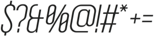 Hypop Light Italic otf (300) Font OTHER CHARS