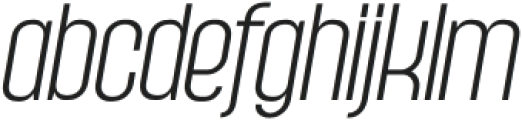 Hypop Light Italic otf (300) Font LOWERCASE