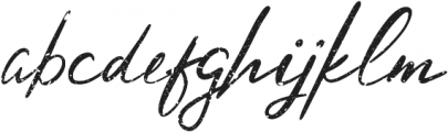 Hysteria Rough otf (400) Font LOWERCASE