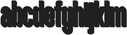 Hyugos Dx Shadow otf (400) Font LOWERCASE